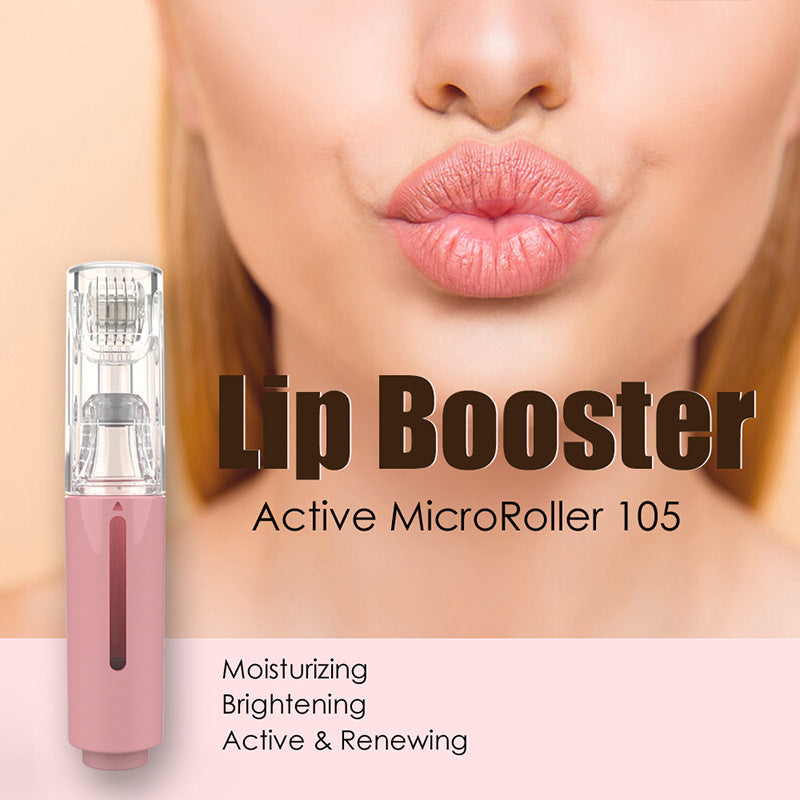 3 In 1 Lip Care Roller Needle Roller Lip Roller, Beard Hair Growth Roller & Serum Applicant