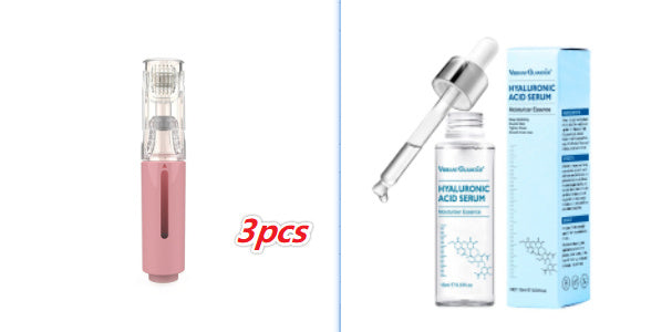 3 In 1 Lip Care Roller Needle Roller Lip Roller, Beard Hair Growth Roller & Serum Applicant