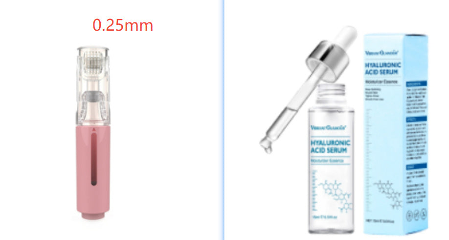 3 In 1 Lip Care Roller Needle Roller Lip Roller, Beard Hair Growth Roller & Serum Applicant
