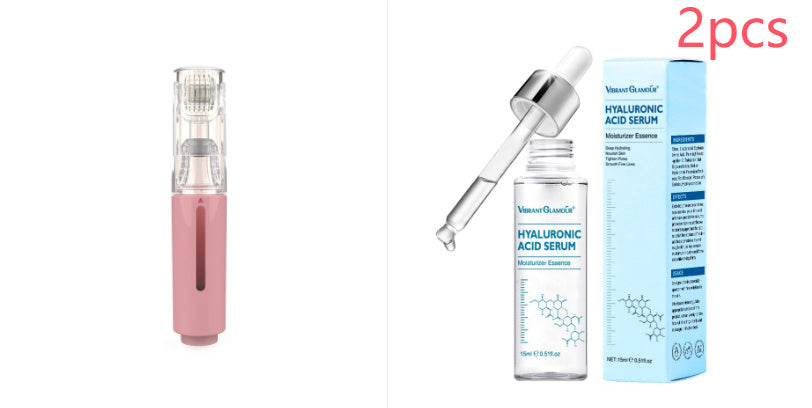 3 In 1 Lip Care Roller Needle Roller Lip Roller, Beard Hair Growth Roller & Serum Applicant
