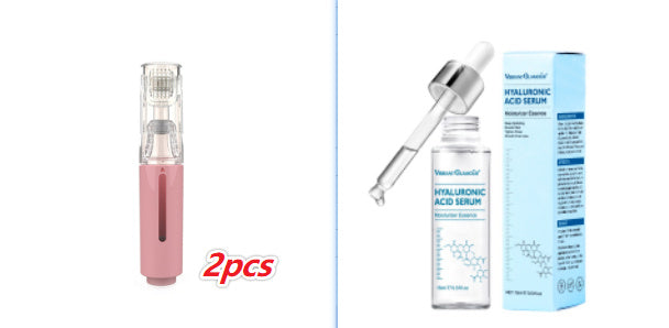3 In 1 Lip Care Roller Needle Roller Lip Roller, Beard Hair Growth Roller & Serum Applicant