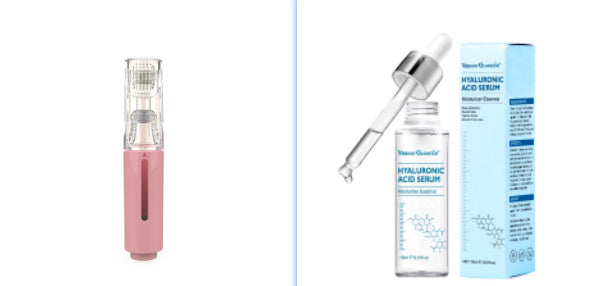 3 In 1 Lip Care Roller Needle Roller Lip Roller, Beard Hair Growth Roller & Serum Applicant