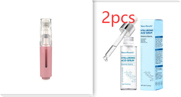 3 In 1 Lip Care Roller Needle Roller Lip Roller, Beard Hair Growth Roller & Serum Applicant