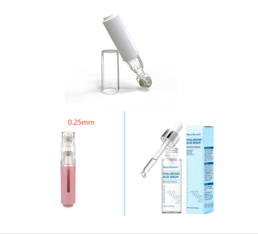 3 In 1 Lip Care Roller Needle Roller Lip Roller, Beard Hair Growth Roller & Serum Applicant