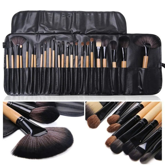 Gift Bag Of 24 Pcs Makeup Brush Sets Cosmetics Brushes Powder Foundation Shadows Pinceaux Make Up Tools